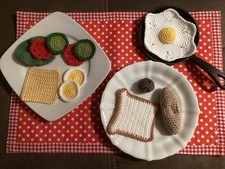 Frühstück  Toast , Brötchen  🍳, 🧀, 🍅, 🥒 Salat Kinderküche* Handarbeit  12 T.