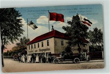 13459949 - 8400 Riesa Gasthaus zum Buergergarten Fahnen Oldtimer-Cabrio