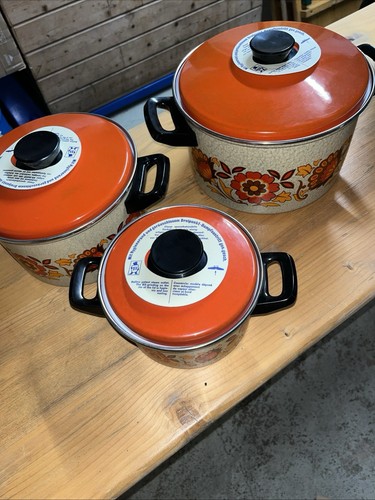 Vintage kochgeschirr 3er set - kochgeschirr,,