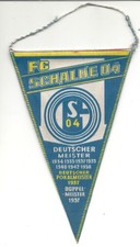 FC SCHALKE 04 Deutscher Meister Deutscher Pokalsieger Wimpel Fußball