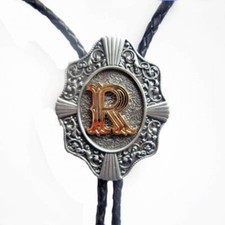 Western Bolo Tie mit Buchstabe
