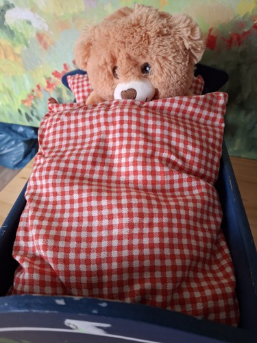 Puppenwiege holz mit - puppenwiege,