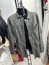 Leder Mode Jacke Aus Leder Für Männer Größe 54 Grau LLV1926