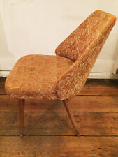  2 Cocktailsessel 50ger Jahre, Stühle, orange gemustert