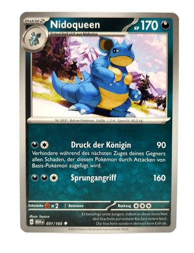 Pokemon karte nidoqueen - karte:,