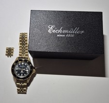 Taucheruhr Eichmüller Quarz Vergoldet