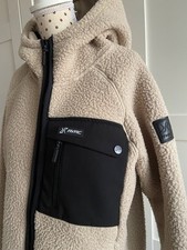 Revolution Race RVRC Sherpa Damen Hoodie Outdoor Jacke Fleece Beige