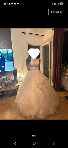 Brautkleid gold glitzer - /,