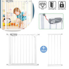 Türschutzgitter Treppenschutzgitter Türgitter ohne Bohren Auto-Close für Kinder
