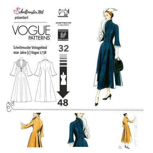 Schnittmuster vogue 1738 - vogue,