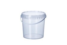 Plastikeimer mit Deckel und