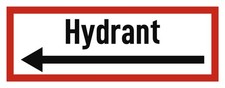 Hydrant - Hinweisschild auf