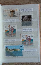 Briefmarken BRD Plattenfehler im kleinem Album gestempelt