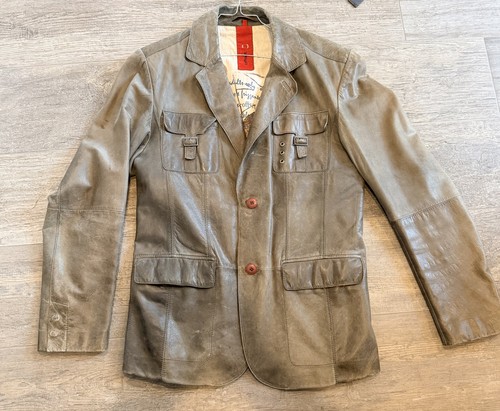 Lederjacke offset size 48 - -,