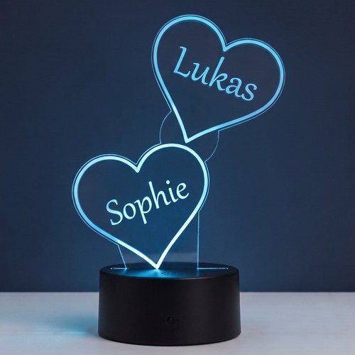 Personalisierte led herz - led, lampe