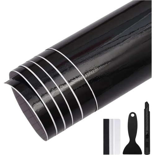 Auto folie vinyl schwarz 30cm - vinyl,