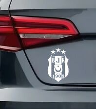 Besiktas Auto Sticker weiß 10x10cm