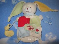DOU DOU Schmusetuch Kuscheltuch Handpuppe Hase beige rot grün blau Schnecke 