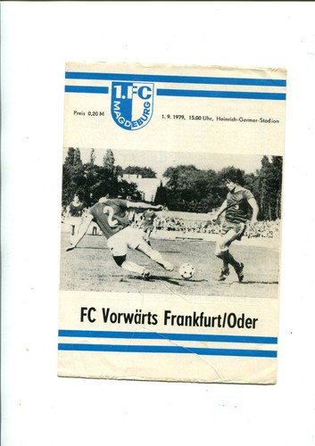 Programme magdeburg fc - magdeburg,