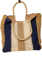 Tasche Stroh Korb geflochten