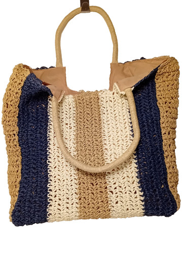 Tasche stroh korb geflochten - tasche,