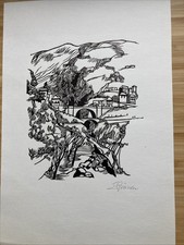 Holzschnitt Signiert Original