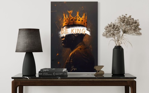 König leinwand bild - leinwand,