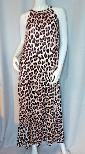 Neckholder maxikleid animal - maxikleid,