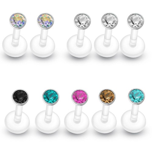 10er bioflex labret piercing - bioflex,