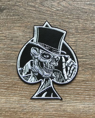 Pik totenkopf patch aufnäher - pik,