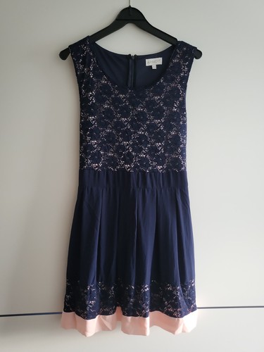 Kleid apricot blau größe - blau,,