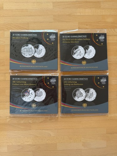 Silber gedenkmünzen - 20€,
