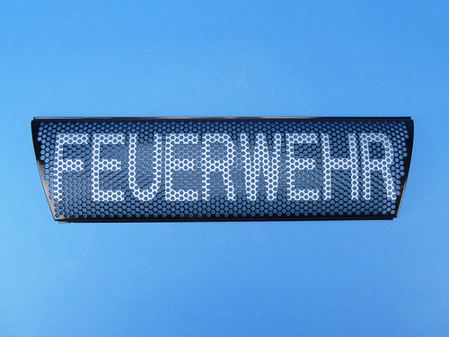 Gitterblende rtk aufschrift - gitterblende,