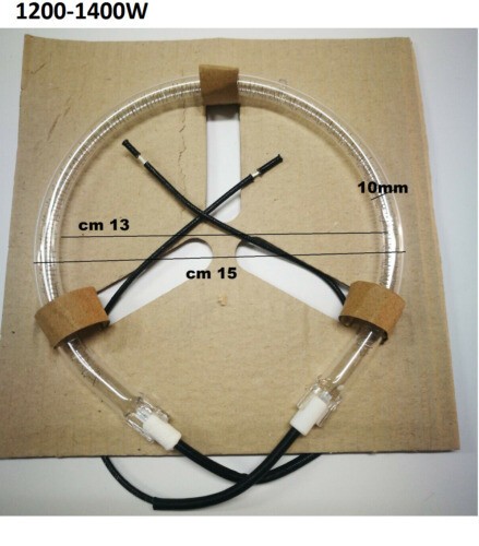 1200 1400w halogen ofen - 6'',