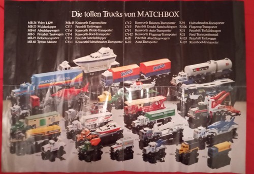 Matchbox großes faltposter - matchbox,