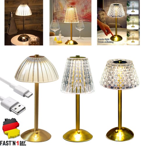 Led kristall tischlampe - kristall,