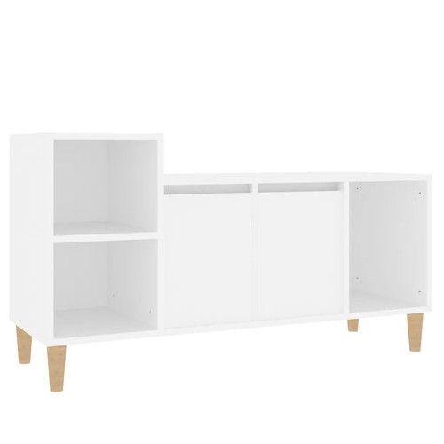 Schrank weiß 100x35x55 cm - weiß,