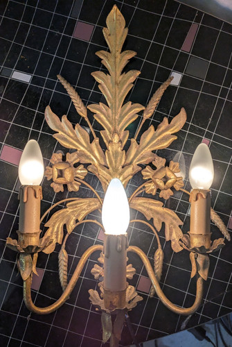 Wandlampe floral florentiner - wandlampe,