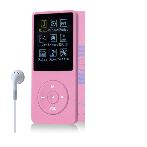 Mp3 player 8gb rosa tragbarer - 8gb,