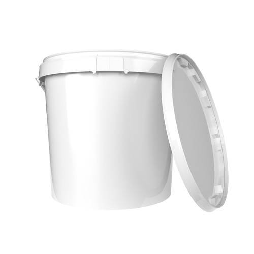 20l bucket with lid white - lid,