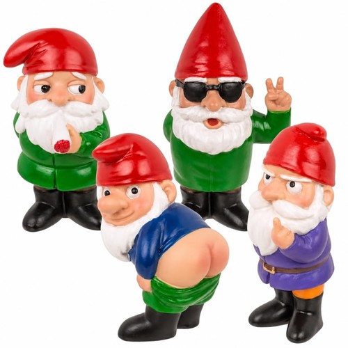 Freche gartenzwerge set 4 - freche,