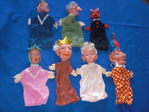 Alte kasperle handpuppen - 7,