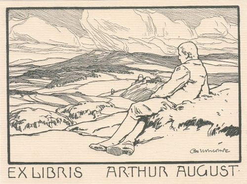 Exlibris bookplate klischee - bookplate,