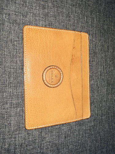 Rolex leder etui - etui, hellbraun