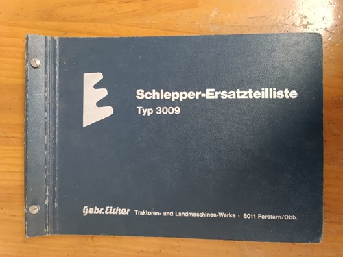 Eicher 3009 ersatzteilliste - eicher,