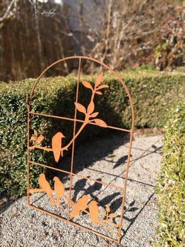 Edelrost dekofenster mit - edelrost,