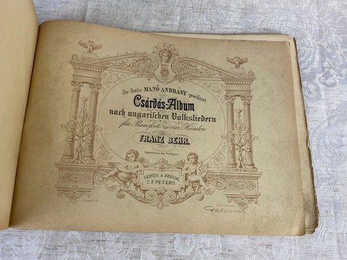 Antikes notenbuch ungarische - antikes,