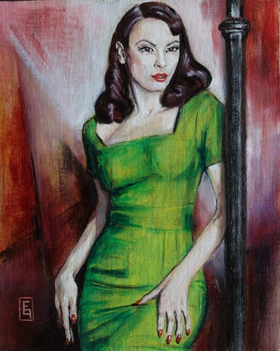 Bild gemälde pinup - gemälde,