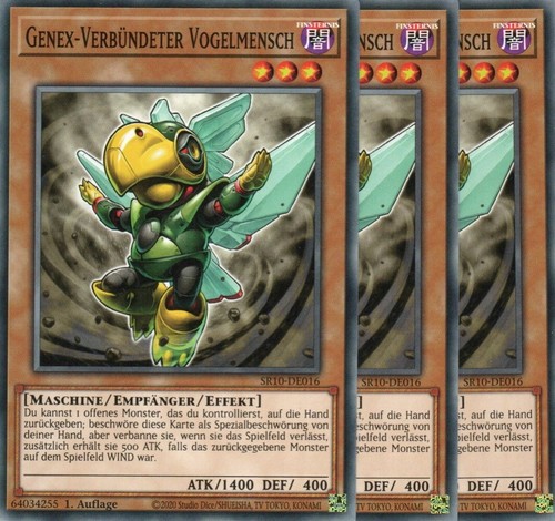 Yugioh genex verbündeter - 3x, genex-verbündeter