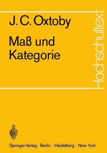 Maß und kategorie oxtoby - maß,